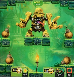 Loony Quest Das erste Bosslevel