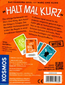 Halt Mal Kurz - Das Backcover