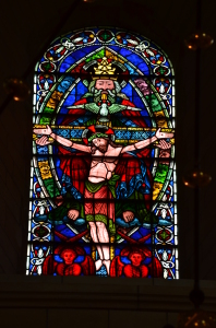 Eins der vielen beeindrucken Fenster der Buckfast Abbey