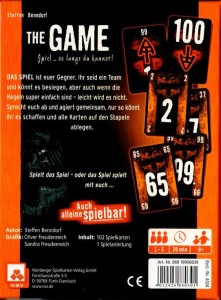 The Game - Boxenrückseite