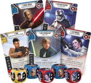 Star Wars: Destiny Karten & Würfelauswahl